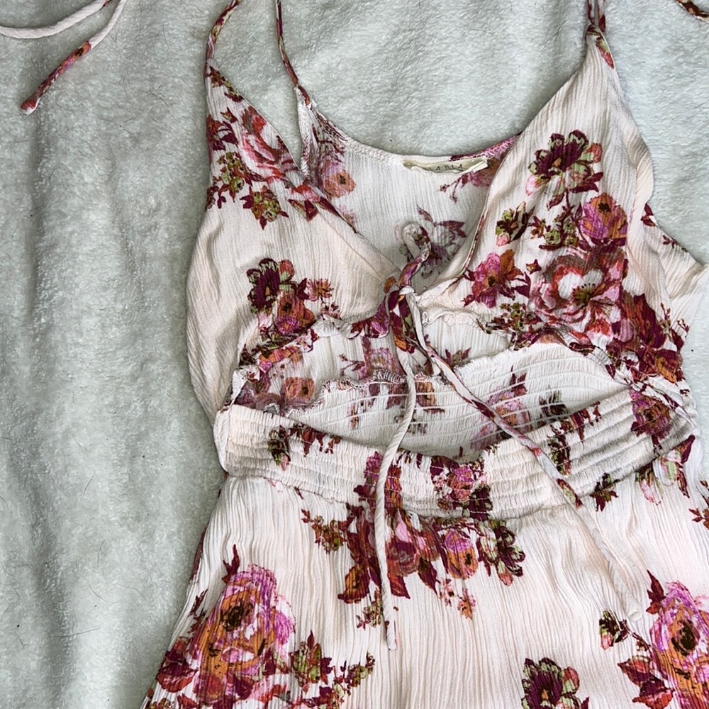 Illa Illa floral cutout tie front dress